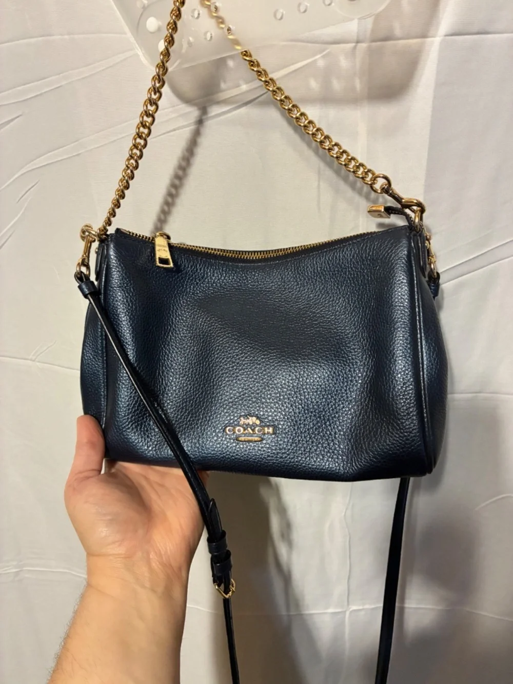 Coach Carrie Crossbody, Navy